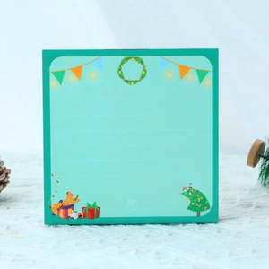 3D Weihnachts-Grußkarte mit süßem Katzenmotiv und linierten Papier für Grüße