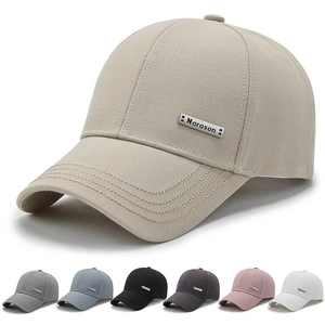Casquette De Baseball Minimaliste Polyester Respirant Protection Solaire Extérieur Voyage Mode Chapeau Réglable Hommes Femmes