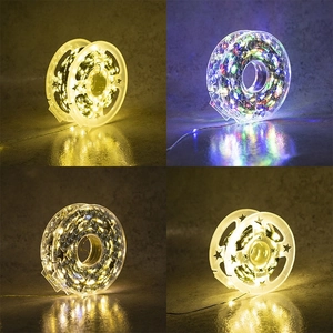 Outdoor waterproof LED copper wire string lights in warm white, white and multicolor options