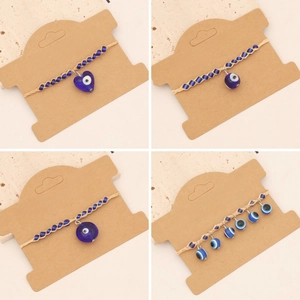 Evil Eye Woven Bracelet Handmade Glass Seed Beads Bohemian Adjustable Cord Jewelry For Women Girls
