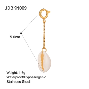 Macro detail of a 5.6cm stainless steel spiral shell pendant with waterproof finish