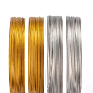 Fil d'acier plaqué or et argent pour la création de bijoux DIY et de colliers