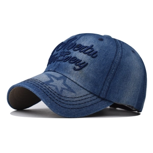Casquette De Baseball En Denim Lavé Vintage Avec Broderie Adventure Every Et Imprimé Étoile Chapeau Streetwear Réglable