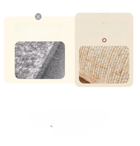Close-up of high-density looped velvet rug fabric with non-shedding cut edges