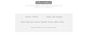 Tabla de tallas para sombrero tipo pescador de leopardo en algodón con medida 56cm
