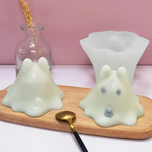 Cartoon Silicone Mold For DIY Jelly Pudding Cake Ghost Bear Dog Shape Easy Demolding Food Grade Soft Baking Tool Decor