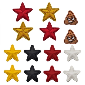 Star Embroidery Patch And PVC Soft Rubber Tactical Morale Badge For Clothes Backpack Hat DIY Decoration Colorful Star