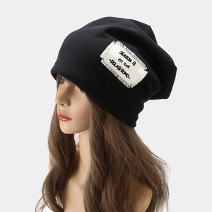 Black ribbed knit beanie featuring a white SEASON 13 embroidered patch for a streetwear style