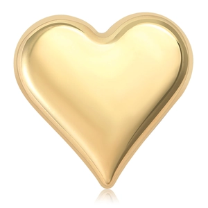 Minimalist Heart Shaped Alloy Brooch Pin For Women Fashion Suit Coat Accessories Simple Metal Corsage