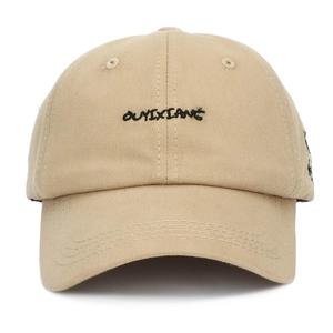 Unisex Khaki Baseballkappe mit OUYIXIANG Stickerei und klassischer Sechs-Panel-Struktur