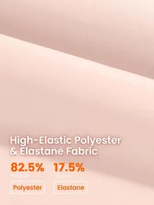 High-elastic color-block yoga set featuring breathable polyester and elastane fabric