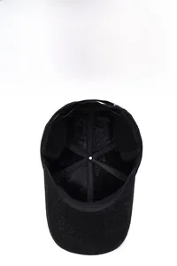 Close-up of winter baseball cap showing warm black fleece lining and ear protection flap