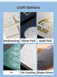 Macro view of six printing effects including gold foil, UV coating and embossing details