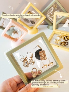 Detail of multi-color jewelry storage cases with strong PE film and oxidation resistance