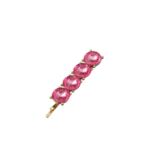 Elegant Alloy Rhinestone Hair Clip Geometric Sparkling Crystal Barrette Side Clip For Women Korean Style Accessories