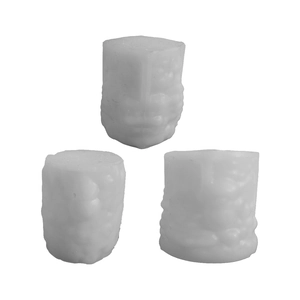 3D Christmas elk and snowman cylinder silicone mold for DIY aromatherapy candles