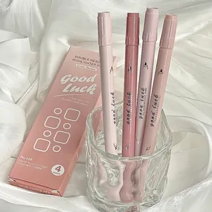 Aesthetic Morandi Color Double Head Highlighter Pen For Journaling Drawing Student Office Supplies Gradient Marker Pen