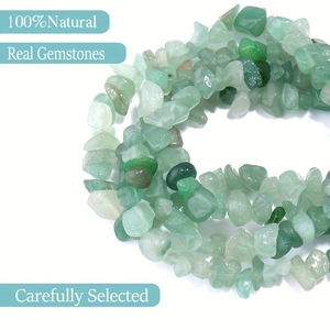 Polished natural green crystal tumbled stones for handmade tree of life jewelry making