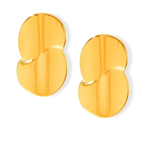 Titanium Steel Double Layer Water Drop Stud Earrings For Women Minimalist Geometric Stitching Design Earrings Fashion Jewelry Gift