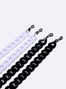 Acrylic Glasses Chain Neck Strap Anti Slip Chunky Eyewear Cord Adjustable Silicone Loops For Women Men Fashion Accessories