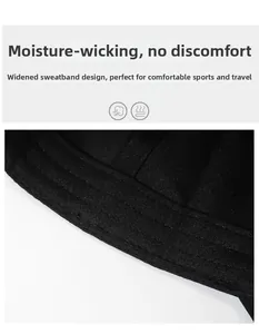 Macro view of a black baseball cap interior featuring a widened moisture-wicking sweatband