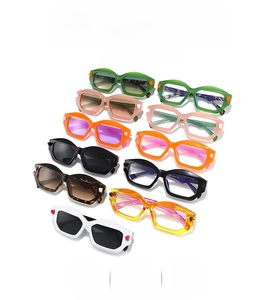 Collection of retro small frame sunglasses in multiple vibrant colors for outdoor style