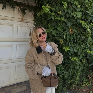 Veste En Velours Côtelé Décontractée Pour Femmes Coupe Ample Surdimensionnée Manches Longues Col Rabattu Streetwear Khaki