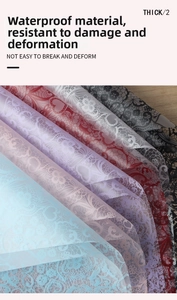 Waterproof lace floral wrapping paper with matte finish for flower DIY gift packaging