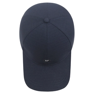 Classic dark blue business baseball cap with SP logo and adjustable six-panel design