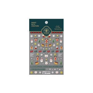5D Christmas nail art stickers featuring Santa, reindeer, and embossed holiday patterns