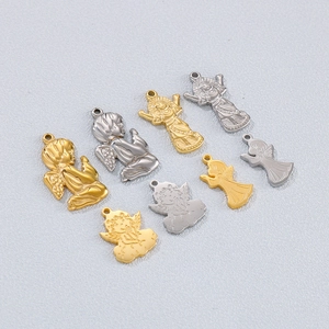 Angel Pendants Virgin Mary Charms Stainless Steel For DIY Jewelry Making Necklaces Fashion Religious Style