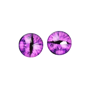 8-12mm round purple cat eye glass cabochons for DIY jewelry and phone case making