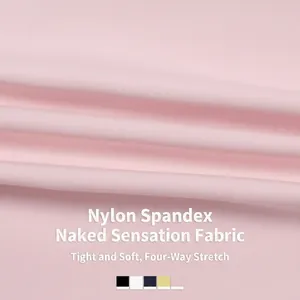 Mini-jupe de sport rose extensible avec tissu doux sensation peau nue et drapé élégant