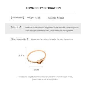 Detailed size specifications for the teardrop copper bangle with inner diameter dimensions