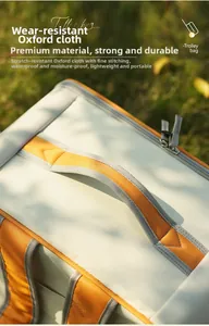 Détail du tissu Oxford imperméable du sac à roulettes pour animaux avec coutures