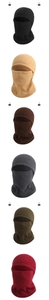 Fleece balaclava collection in six colors for windproof winter neck and head protection