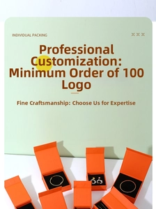 Detailed view of orange magnetic jewelry gift boxes with plush black velvet lining