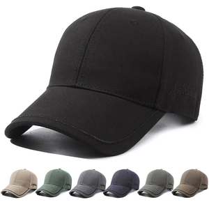Men Baseball Cap Cotton Tencel Blend Adjustable Outdoor Sun Protection Casual Curved Brim Script Embroidered Hat