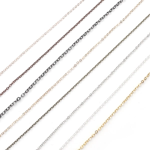 10-yard roll of copper cross chains in silver gold and rose gold for DIY jewelry making
