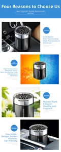 Detailed car solid air freshener showing high temperature resistance and natural scent