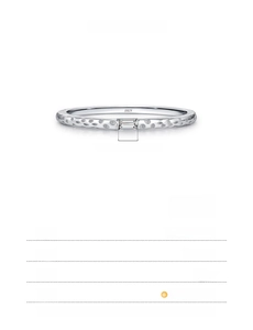 Macro detail of S925 sterling silver ring with foil texture and rectangular gem inlay