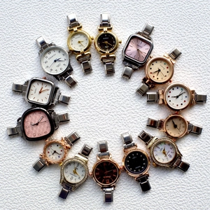 Women Fashion Quartz Watch Alloy Rhinestone Bracelet Style Elegant Wristwatch Ladies Jewelry Accessory