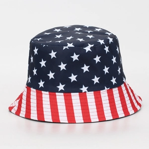 Fashion Printed Polyester Bucket Hat For Men Women Digital Print Leopard Star Moon Sports Halloween Sun Protection Sunshade Cap