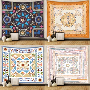 Bohemian mandala wall tapestries in four patterns for home background decor