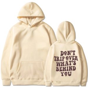 Felpa Con Cappuccio Da Uomo Foderata In Pile Oversize Streetwear Con Tasca A Marsupio Stampa Grafica Casual