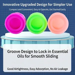 Professional silicone massage cupping set with grooved design for effective body therapy