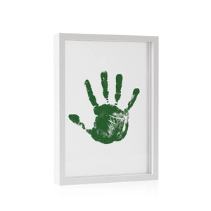 DIY Family Handprint Shadow Box Frame Kit With Multi Color Acrylic Paint MDF Wood And Acrylic Boards For Baby Keepsake