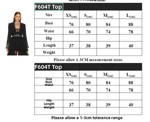 Size chart for corset suit jacket with bust, waist, and length in centimeters