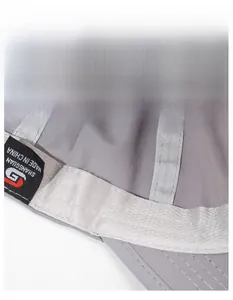 Macro detail of breathable moisture-wicking sweatband inside a quick-dry sports cap