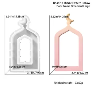 Silikonform im nahöstlichen Stil mit Hohlprofil und genauen Maßen für Harz und Wachs